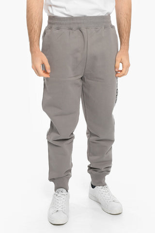 Cotton Joggers with Embossed Side-Logo