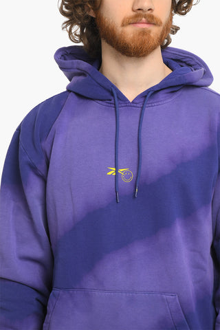 SMILEY Acid Wash Effect Hoodie