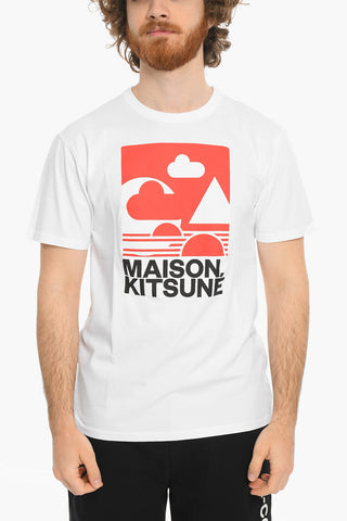 Maxi Logo Frontal Crew-Neck T-shirt