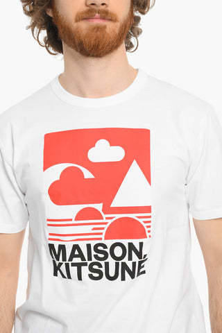 Maxi Logo Frontal Crew-Neck T-shirt