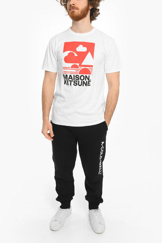 Maxi Logo Frontal Crew-Neck T-shirt