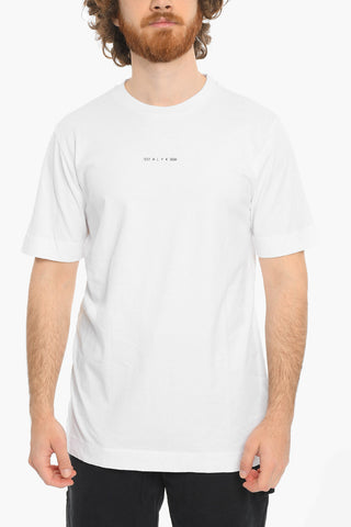 Crew-Neck T-shirt with Lettering Print