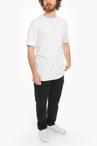 Crew-Neck T-shirt with Lettering Print
