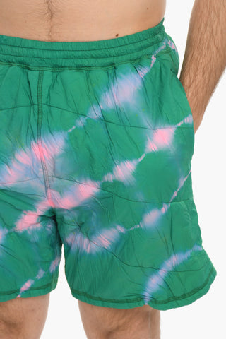 Tie Dye Effect Padded Shorts