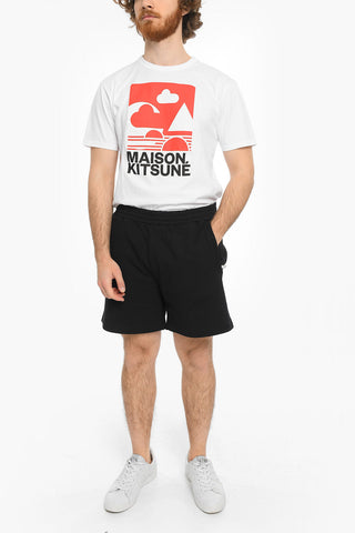 3 Pockets Sweat Shorts with Logo Patch