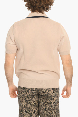 Polo Neck Short Sleeve Sweater