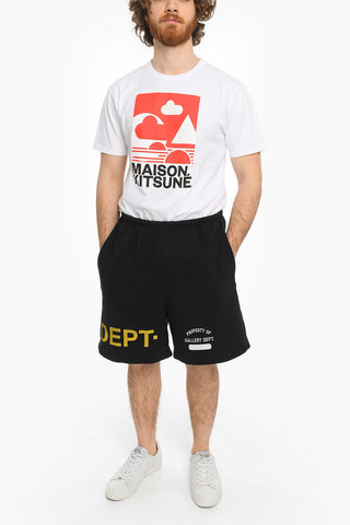 JOSUE' THOMAS 2 Pockets Fleeced-Cotton Shorts