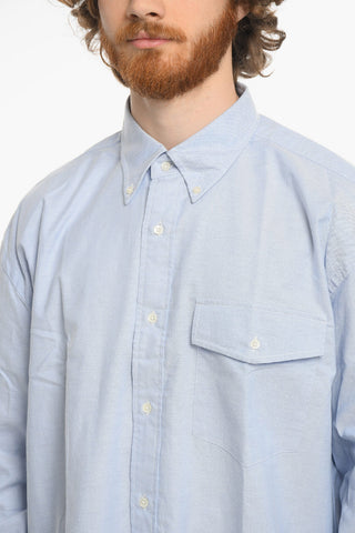 Camicia Button Down In Cotone con Taschino