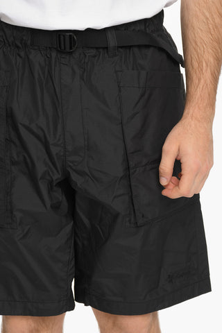 Rip-stop Motif Cargo Shorts