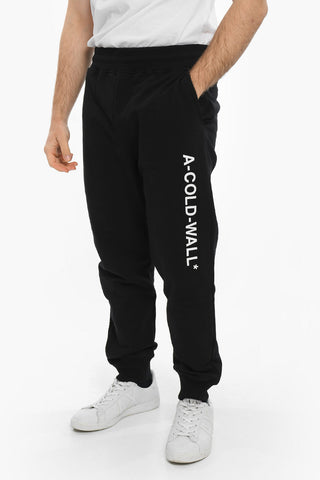 Cotton Joggers with Embossed Side-Logo