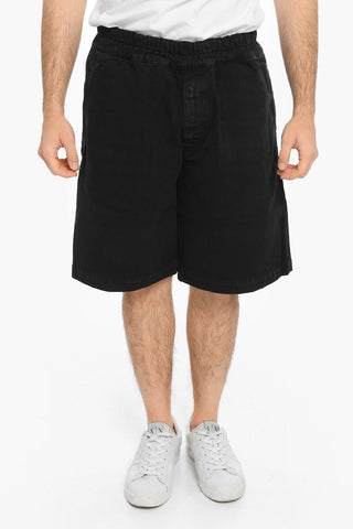 Drawstring Waist Cotton Shorts