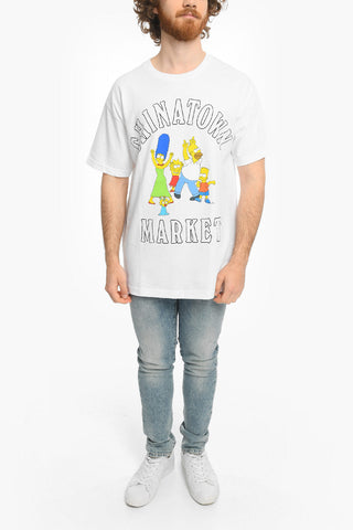 THE SIMPSON T-shirt Girocollo FAMILY Con Stampa Frontale