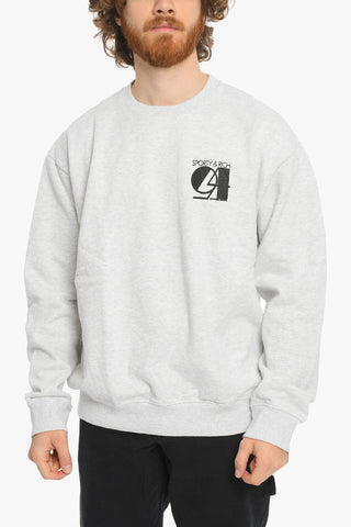 Fleeced-Cotton Crew-Neck Sweatshirt