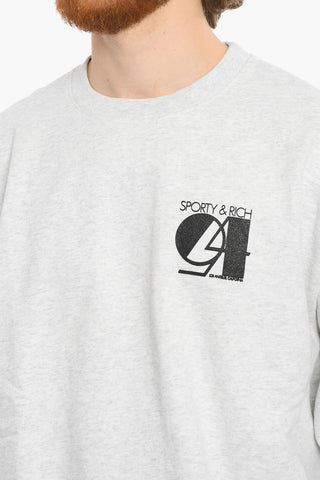 Fleeced-Cotton Crew-Neck Sweatshirt