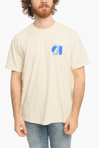 Contrasting Logo Solid Color T-Shirt