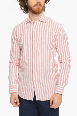 Awning Striped Spread Collar Shirt