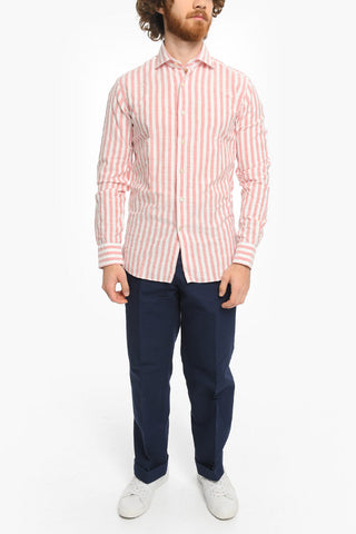 Awning Striped Spread Collar Shirt