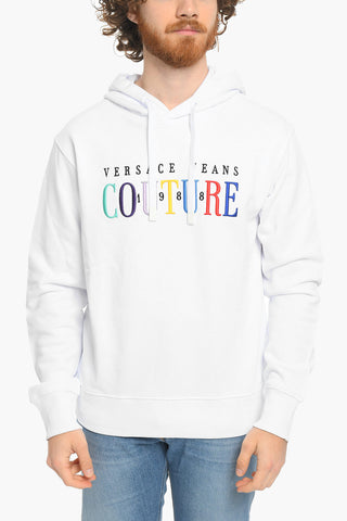 COUTURE Felpa Girocollo RAINBOW con Logo Ricamato