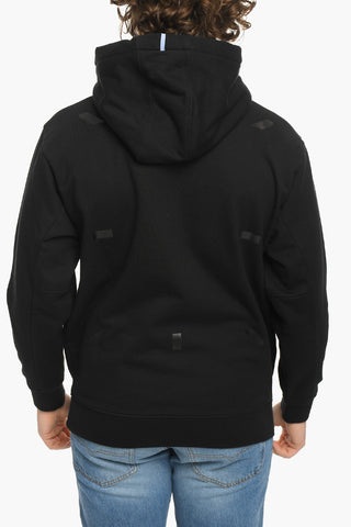 MCQ N.0 Hoodie Sweatshirt with Cangaroo Pocket and Embossed Contrasting Detailing