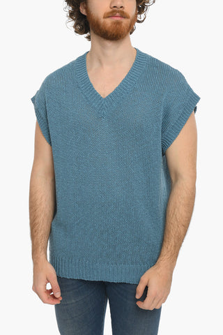 Gilet in Maglia con Scollo a V