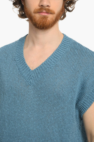 Gilet in Maglia con Scollo a V