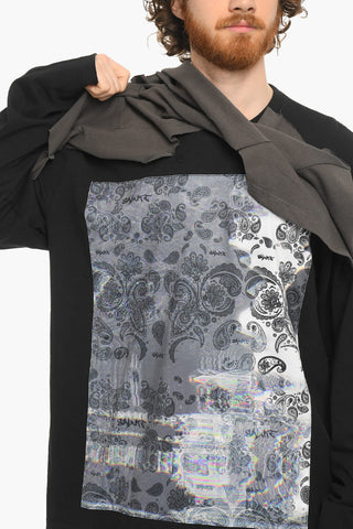 Double Layered Long Sleeve Crew-neck T-Shirt