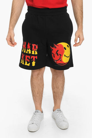 SMILEY Shorts in Felpa GOOD AND EVIL a 3 Tasche