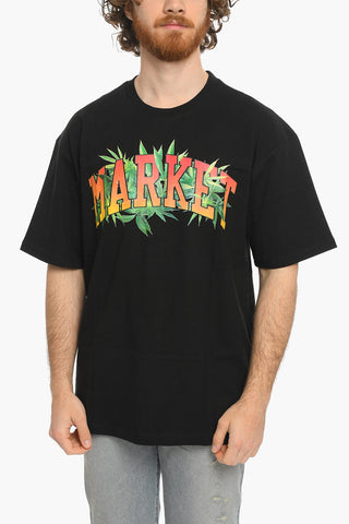 Front Printed Crew-neck HERBAL REMEDY T-Shirt
