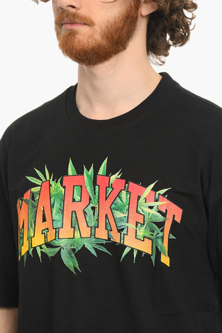 Front Printed Crew-neck HERBAL REMEDY T-Shirt