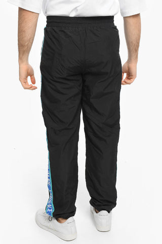 COUTURE Contrasting Band TAPE Nylon Joggers