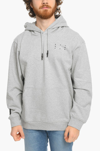 MCQ N.0 Hoodie Sweatshirt with Embossed Detailing and Logo Patch on the Sleeve