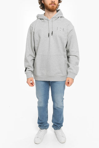 MCQ N.0 Hoodie Sweatshirt with Embossed Detailing and Logo Patch on the Sleeve