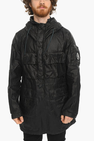 CLARKS ORIGINAL Linen Waxed Anorak with Hood