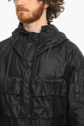 CLARKS ORIGINAL Linen Waxed Anorak with Hood