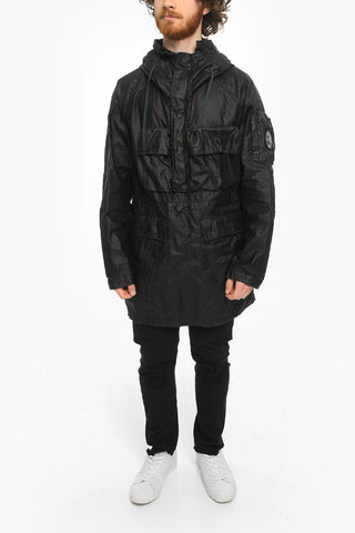 CLARKS ORIGINAL Linen Waxed Anorak with Hood