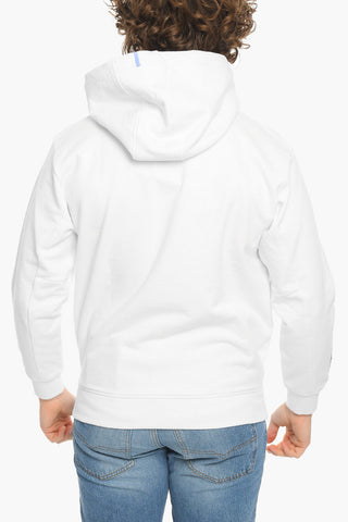 MCQ N.0 Hoodie Sweatshirt with Embossed Detailing and Back Ton-sur-ton Print