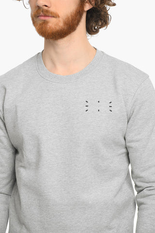 MCQ N.0 Felpa Girocollo con Dettagli in Rilievo e Logo Patch sulla Manica