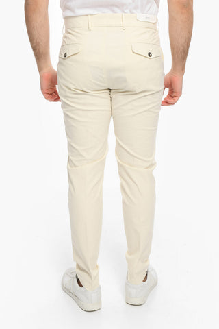 Cotton Stretch Chino Pants with Belt Loops