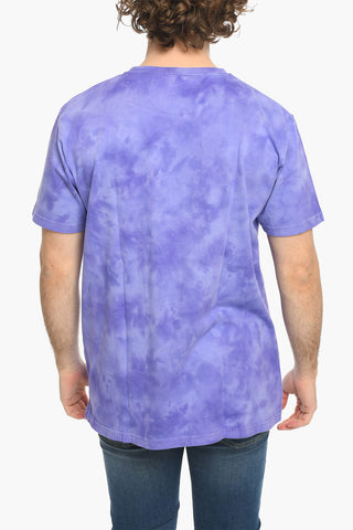 T-shirt Girocollo ONE POINT Effetto Tie Dye con Taschino