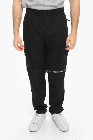 Pantaloni Cargo Modulari in Cotone Stretch