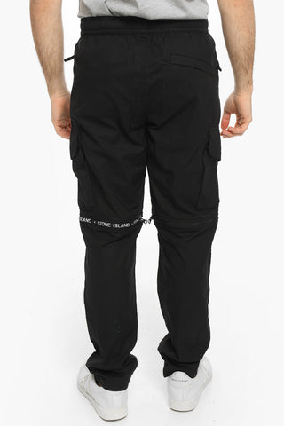 Pantaloni Cargo Modulari in Cotone Stretch