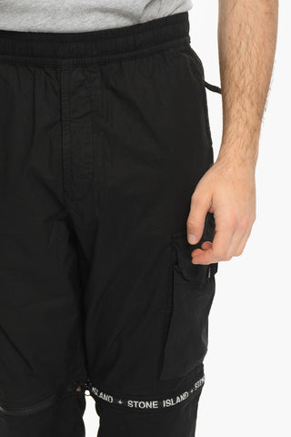 Pantaloni Cargo Modulari in Cotone Stretch
