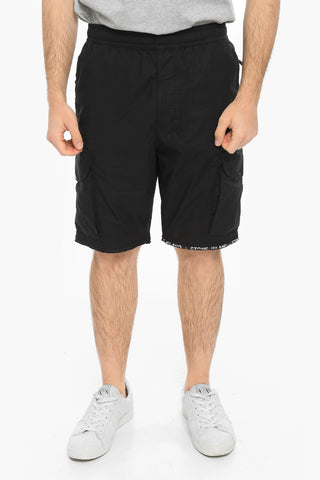 Pantaloni Cargo Modulari in Cotone Stretch