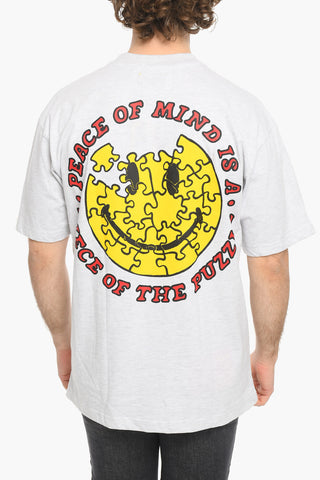 SMILEY Printed Crew-neck PIECE OF MIND T-Shirt