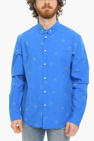 Camicia Button-down in Stampa BANDANA