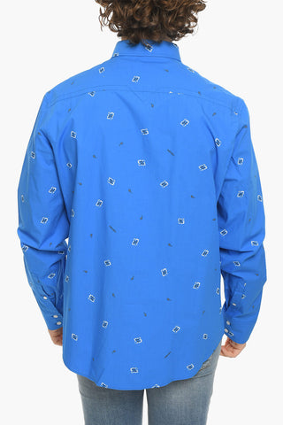 Button-down Shirt with BANDANA Print