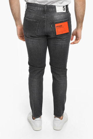 Stretch Denim Slim Fit DRAKE Jeans 16cm