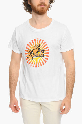 T-Shirt BIG SUN Girocollo con Stampa sul Fronte