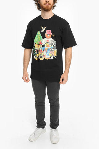 SMILEY T-Shirt FRIENDS Girocollo Stampata