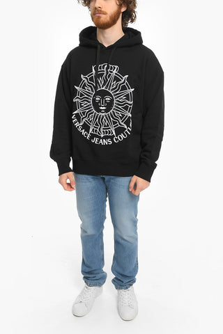 COUTURE Embroidered SUN OUTLINE Hoodie